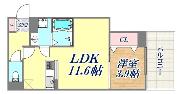 エムライズ兵庫駅前の物件間取画像